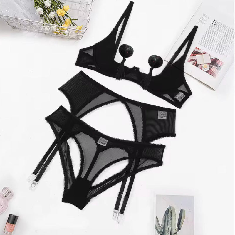 Różowy komplet erotyczny