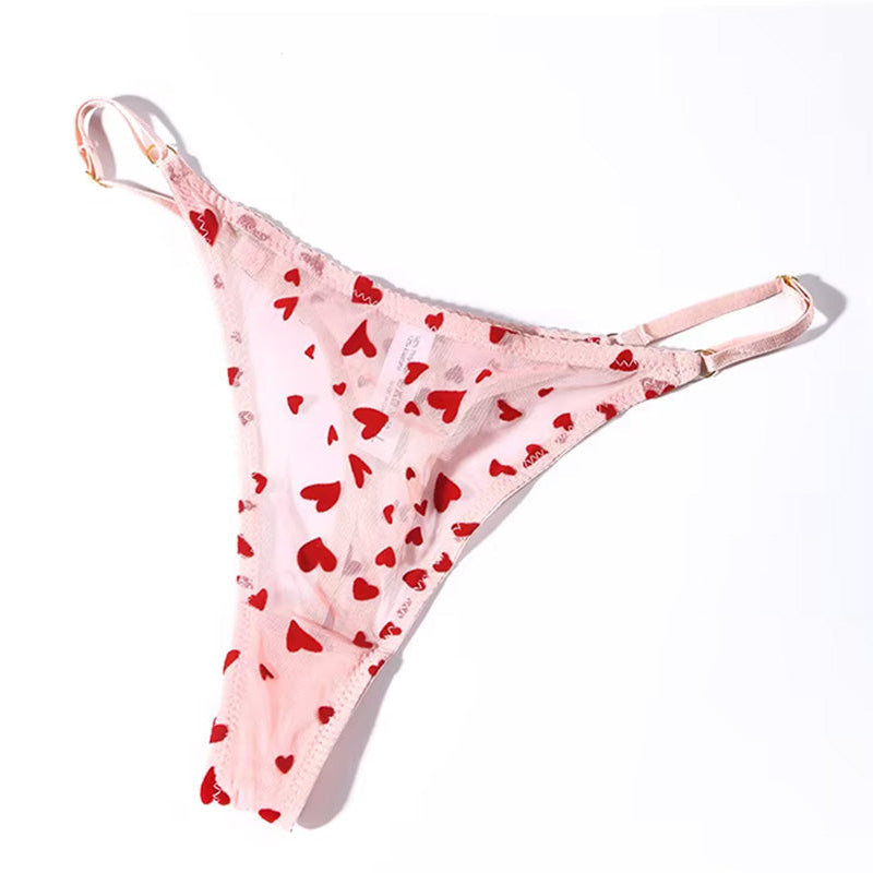 Komplet bielizny z serduszkami