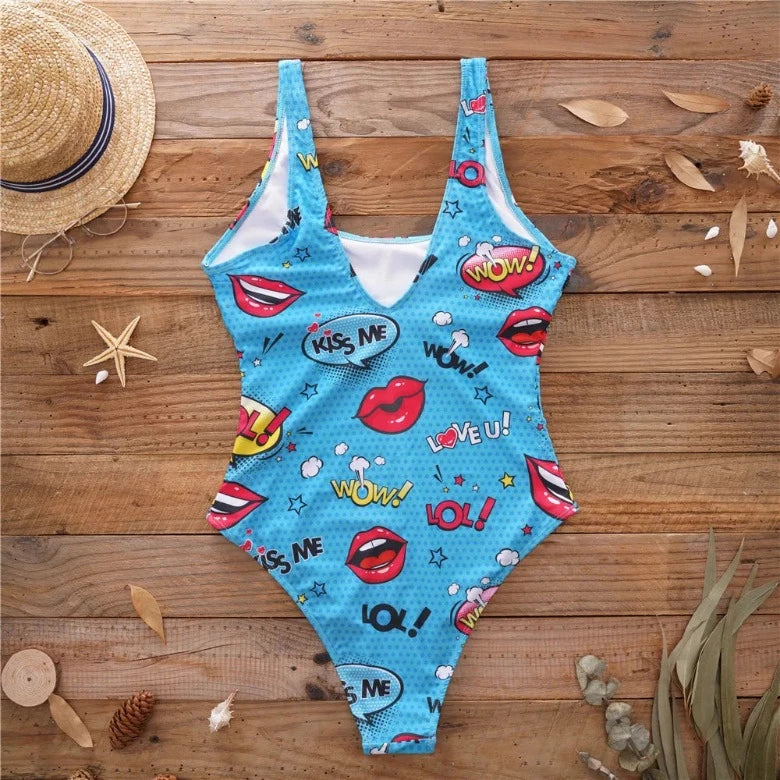 Monokini w modne wzory