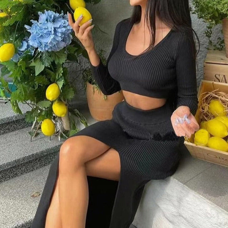 Komplet ze spódnicą