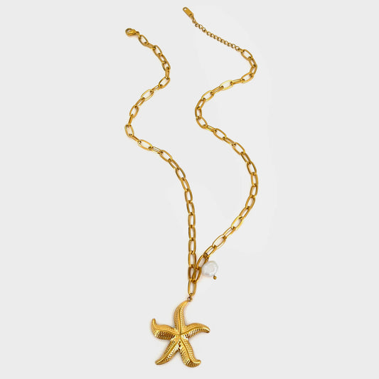 Wakacyjny naszyjnik z perełką