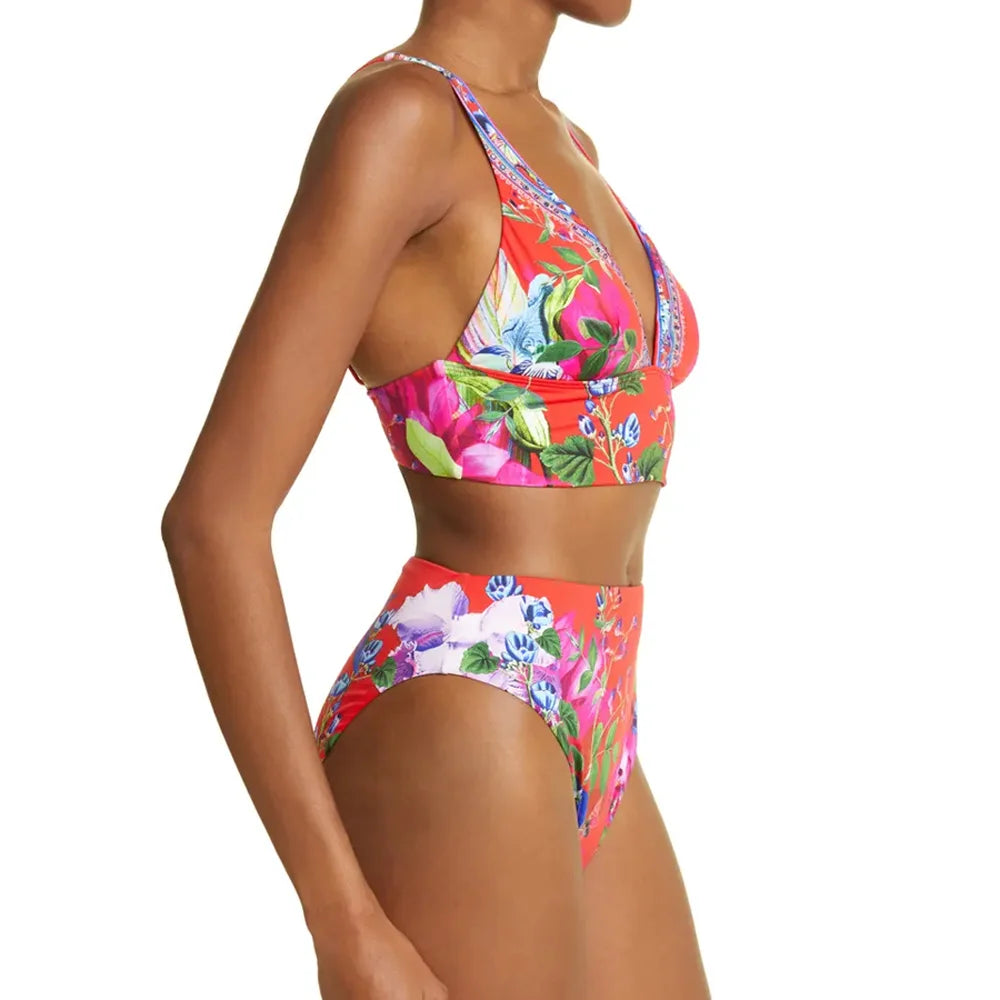 Bikini w kwiatowe wzory