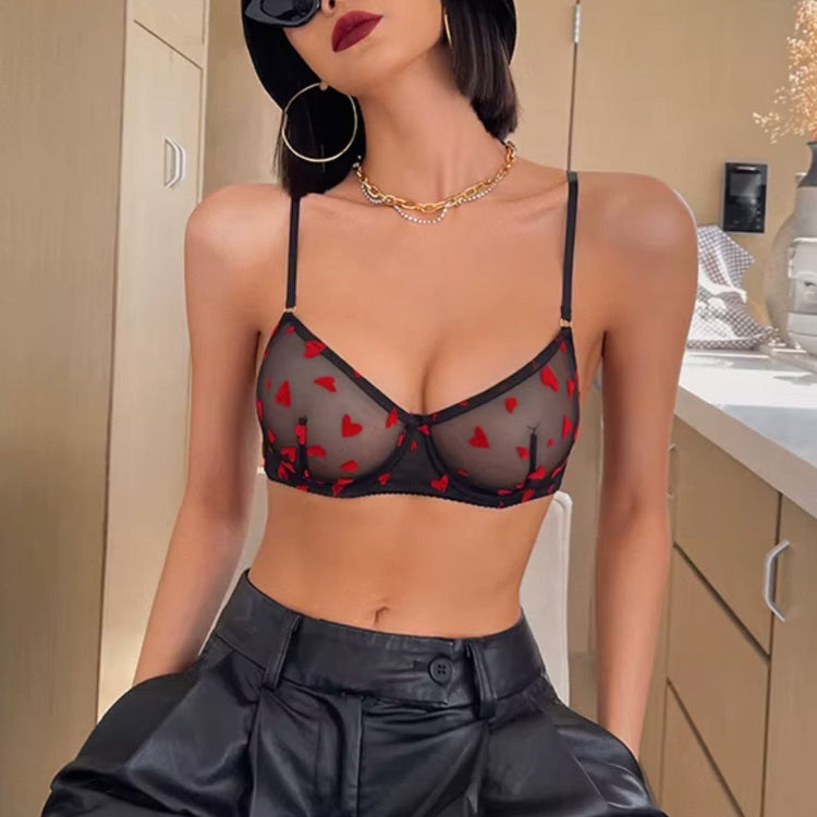 Komplet bielizny z serduszkami