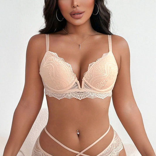 Biustonosz push up z wcięciem