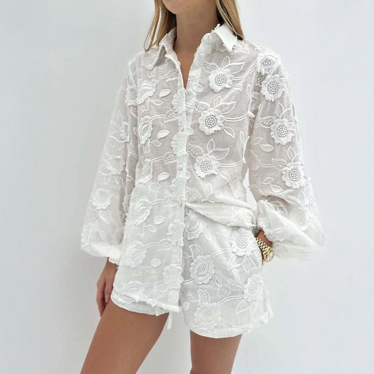 Komplet letni z kwiatami