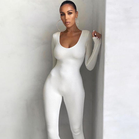 Dopasowany kombinezon damski