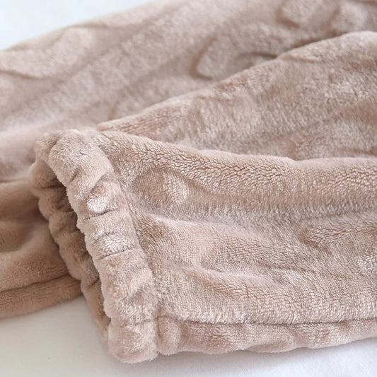 Spodnie od piżamy w warkoczowy splot