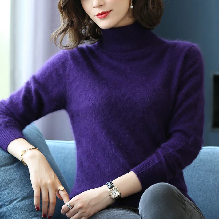Kaszmirowy sweter z golfem