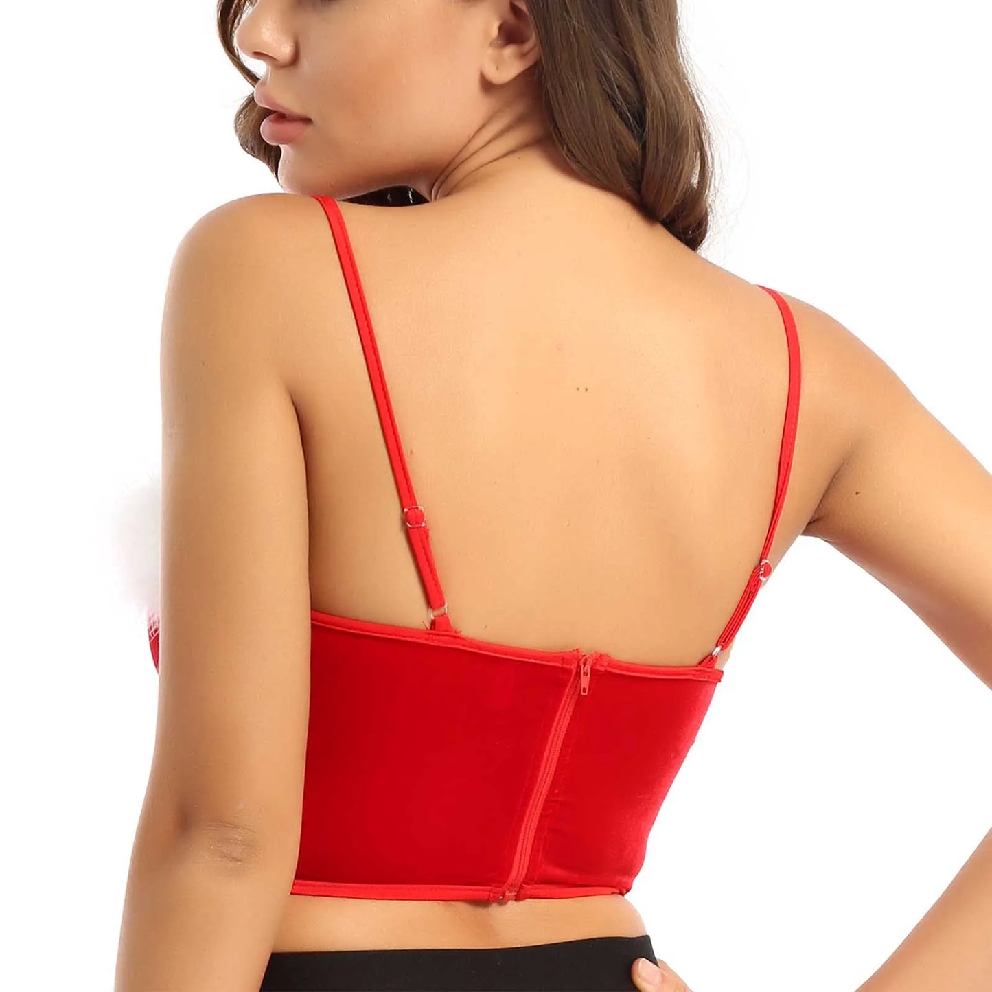 Świąteczny top z futerkiem