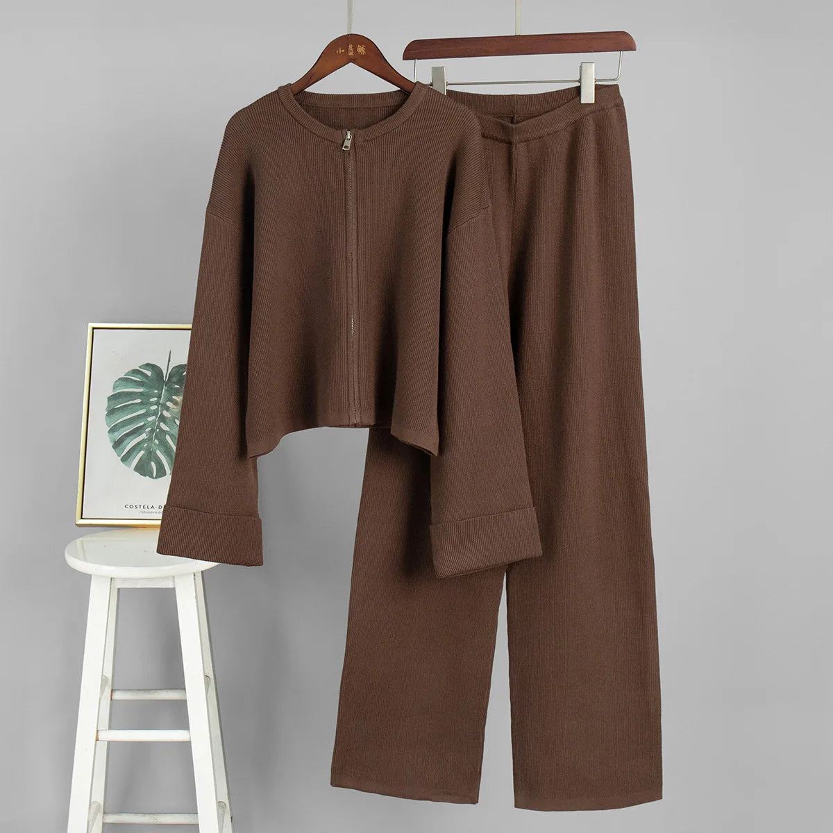 Damski komplet dzianinowy oversize