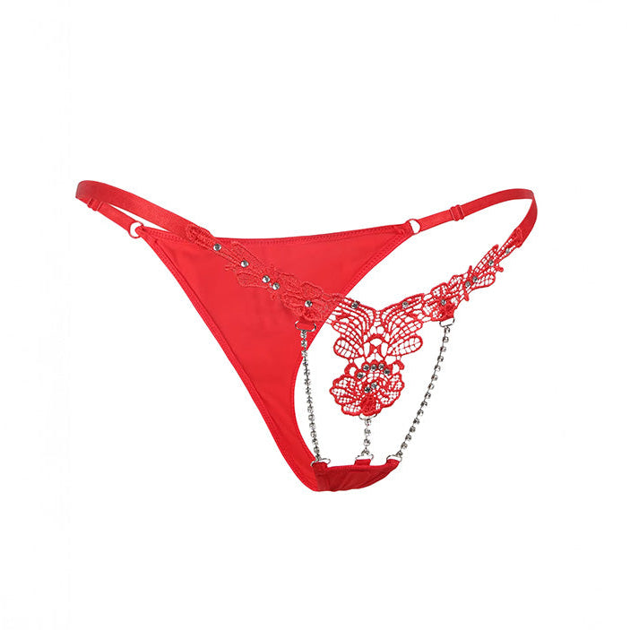 Wycięte majtki z cyrkoniami