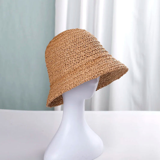 Pleciony kapelusz bucket