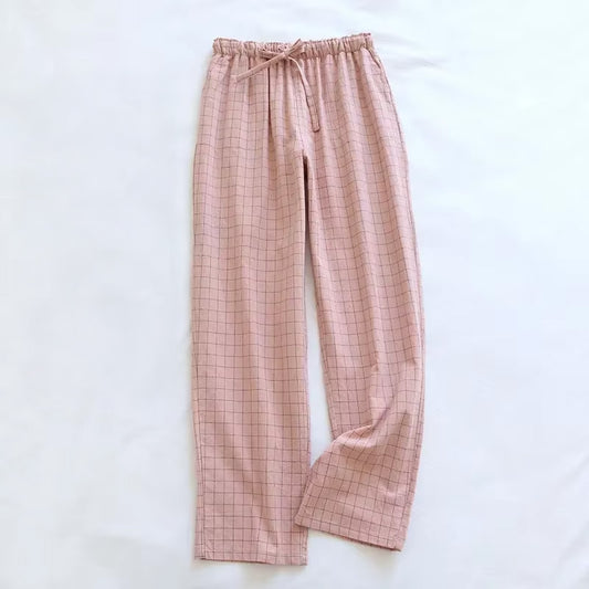 Różowe spodnie piżamowe