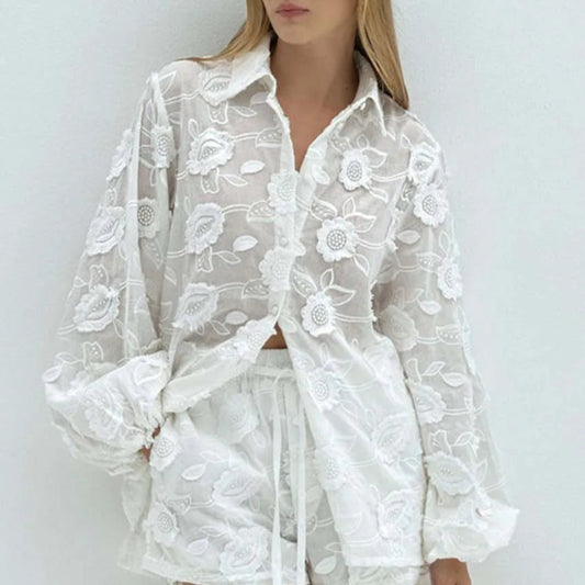 Komplet letni z kwiatami