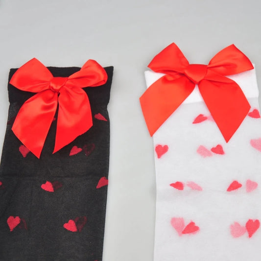 Pończochy z kokardką