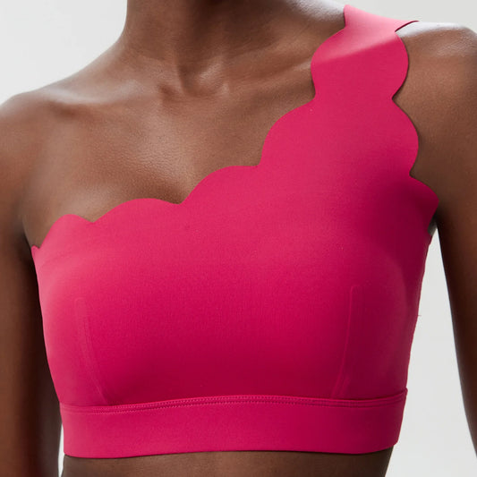 Top sportowy do ćwiczeń na jedno ramię