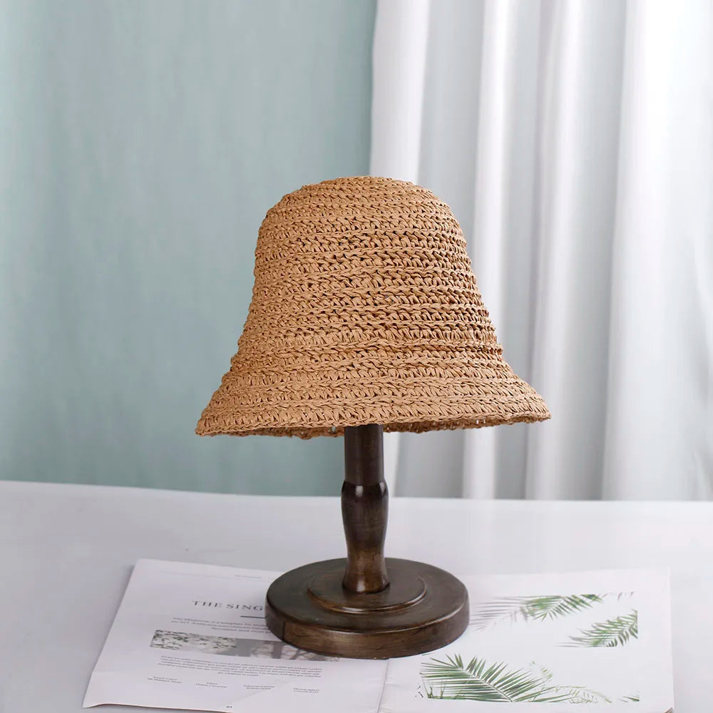 Pleciony kapelusz bucket