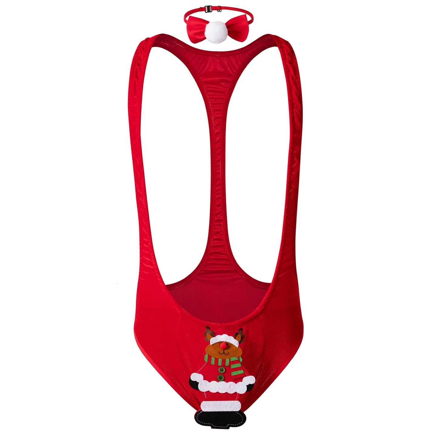 Wycięty kostium świąteczny jednoczęściowy