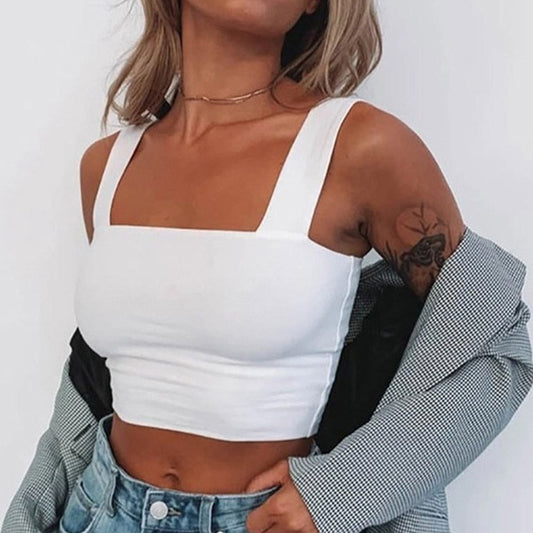 Top z szerszymi ramiączkami